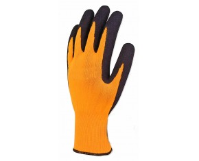 ORANGE COATED GLOVE TG 9