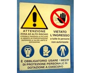 Cartello obblighi/divieti