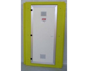 PANNELLO APERTO CON PORTA IN PVC GIA' ASSEMBLATO